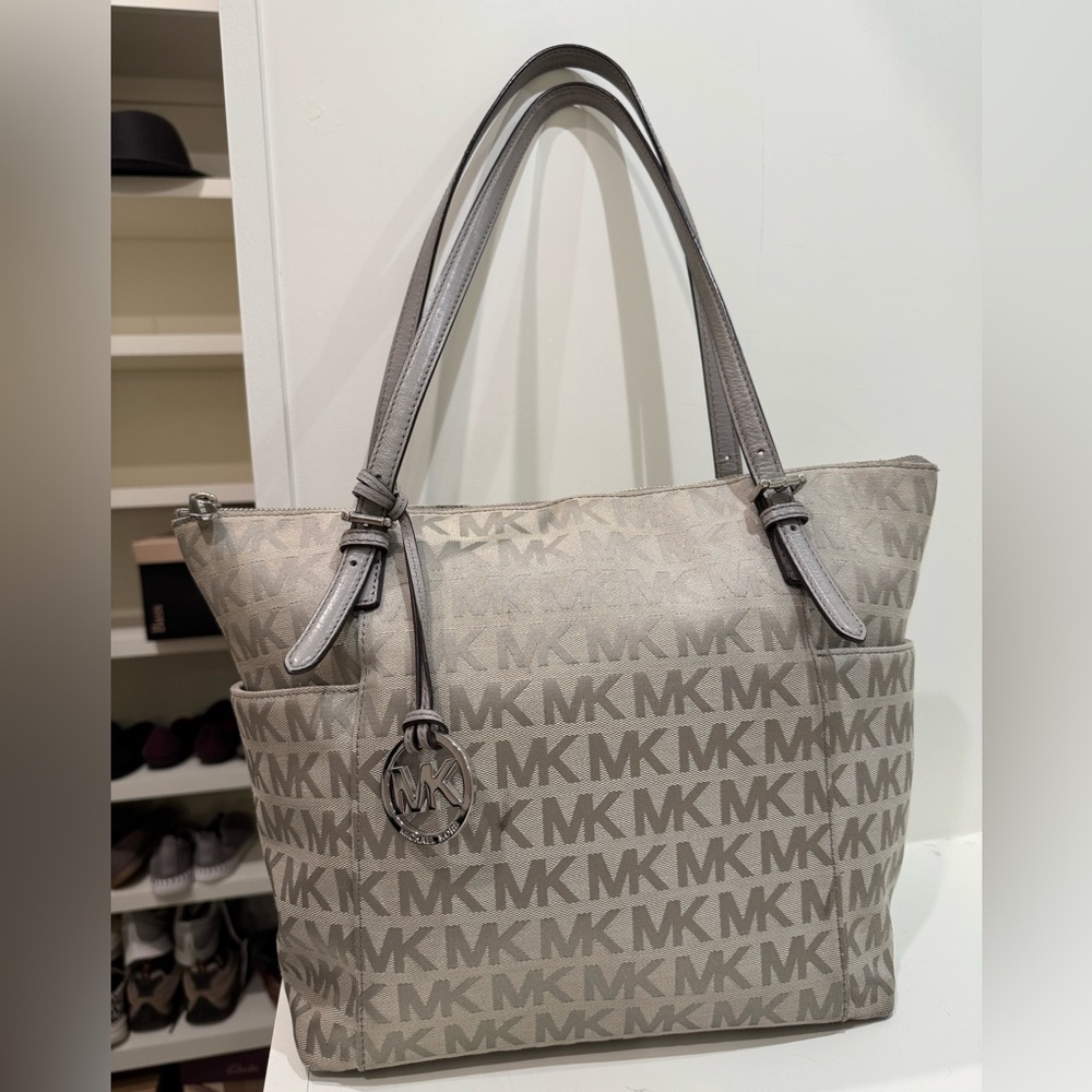 Grey logo tote - Michael Kors